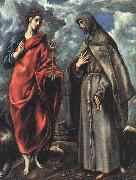 El Greco Saints John the Evangelist and Francis China oil painting reproduction